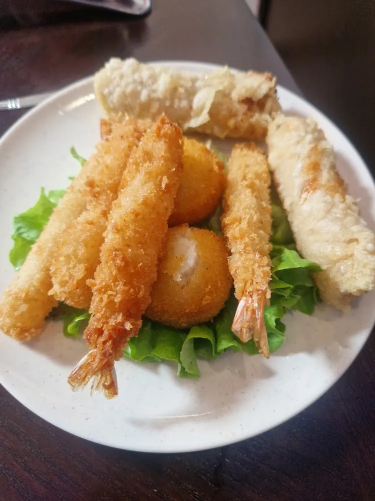 Tempura Crevettes Nems Température Coquilles St Jacques